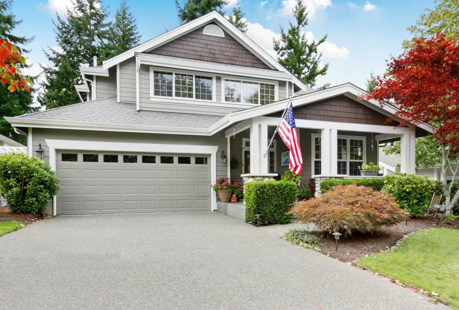 A house in America, also known as a domicile.