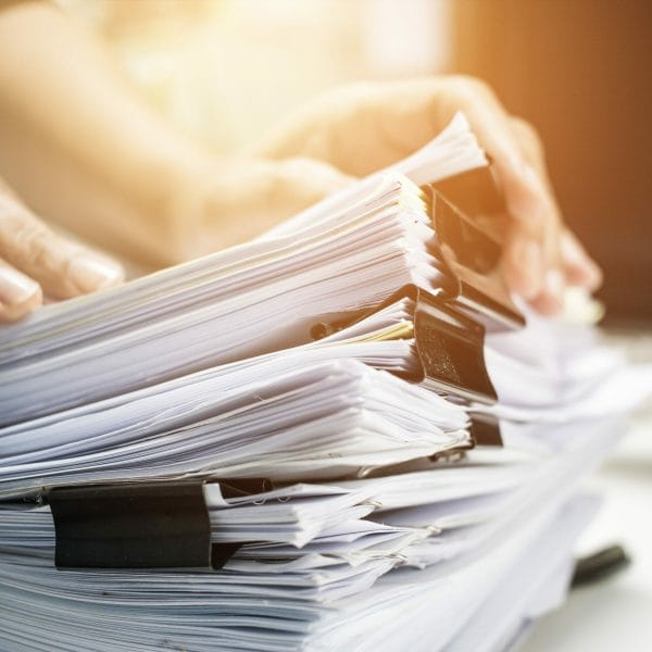 Stack of green card applications