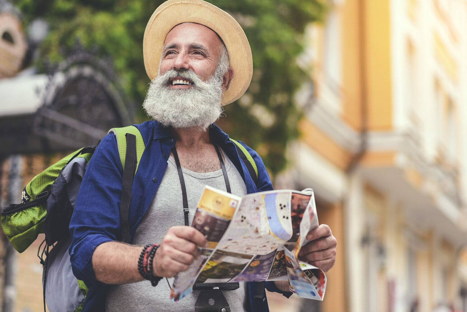 Man on a travel visa in the U.S.