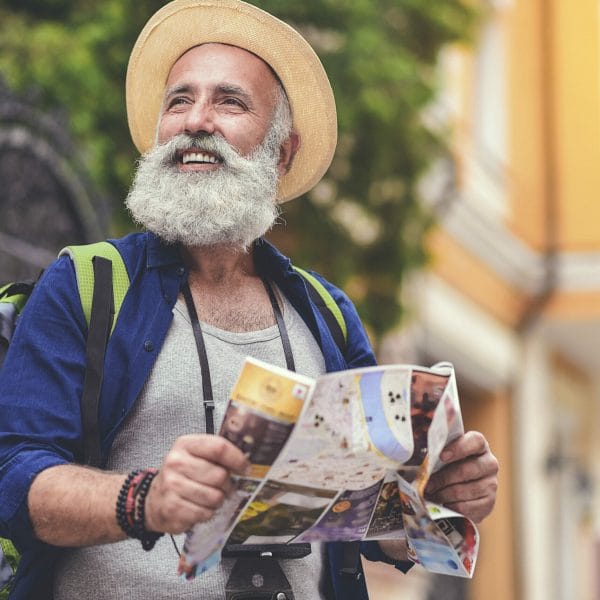 Man on a travel visa in the U.S.