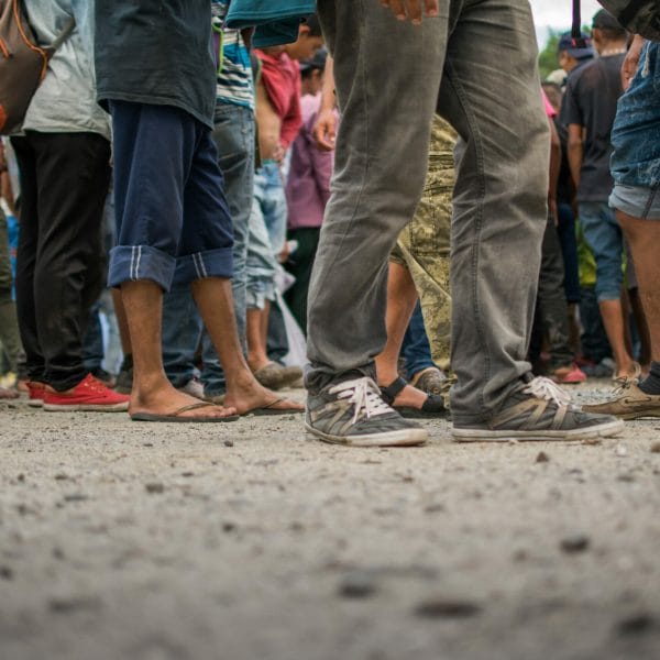 Venezuelan migrants at the border