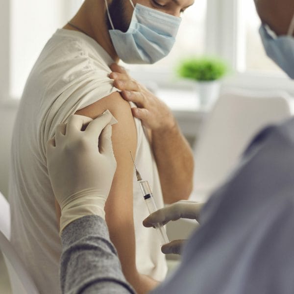 Green card applicant gets a COVID-19 vaccine