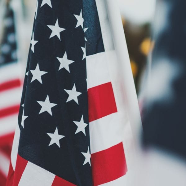 An American flag