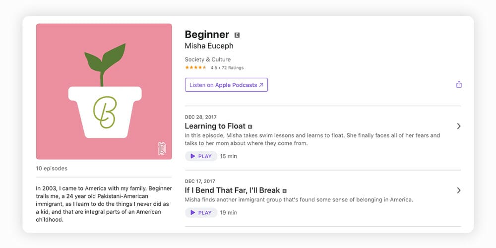 Beginner immigrant podcast 