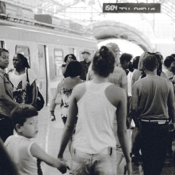 Busy Crowd at Station