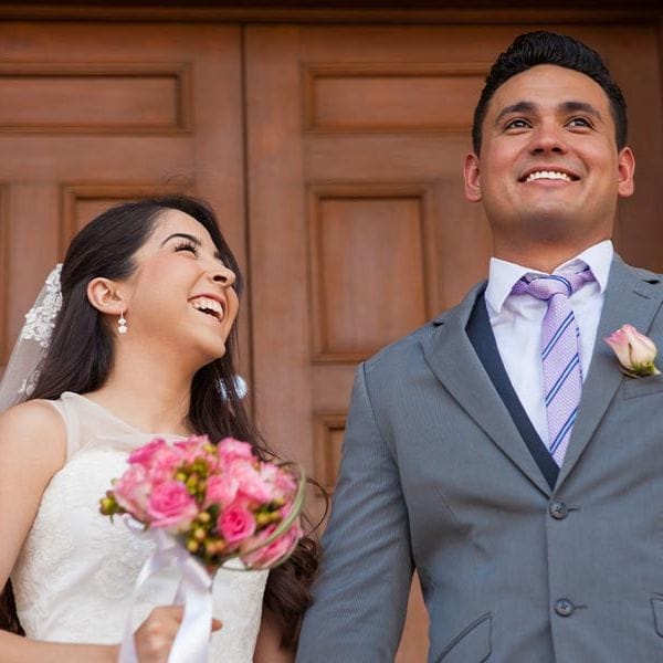 Courthouse Wedding Couple