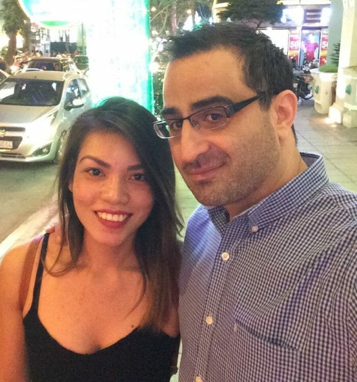 Adam and Charmay in Vietnam for the holidays