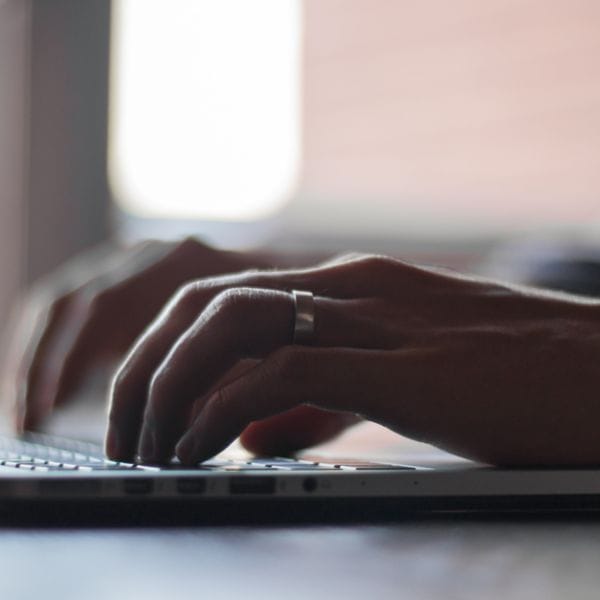 Laptop Typing