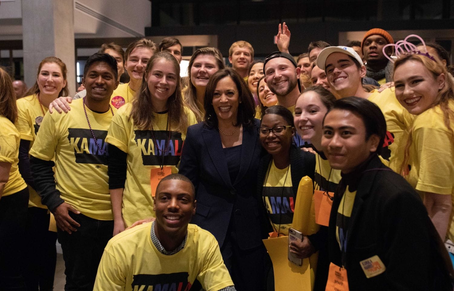 Kamala Harris on the campaign trail 