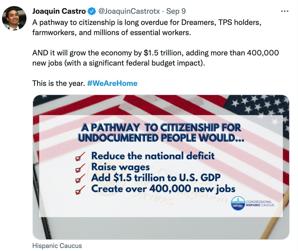 Joaquin Castro Tweet