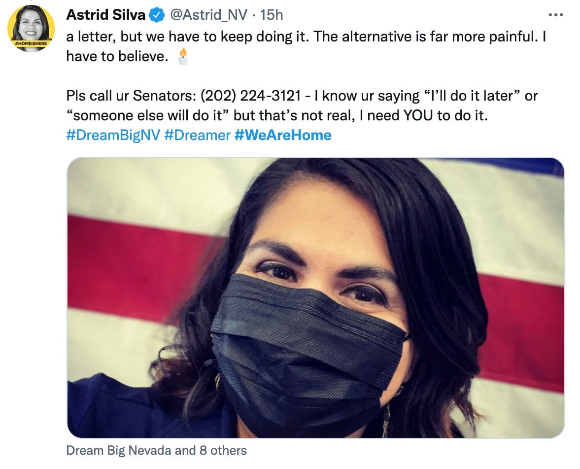 Astrid Silva Tweet