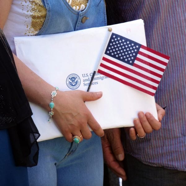 Immigrant at the Oath of Allegiance Ceremony