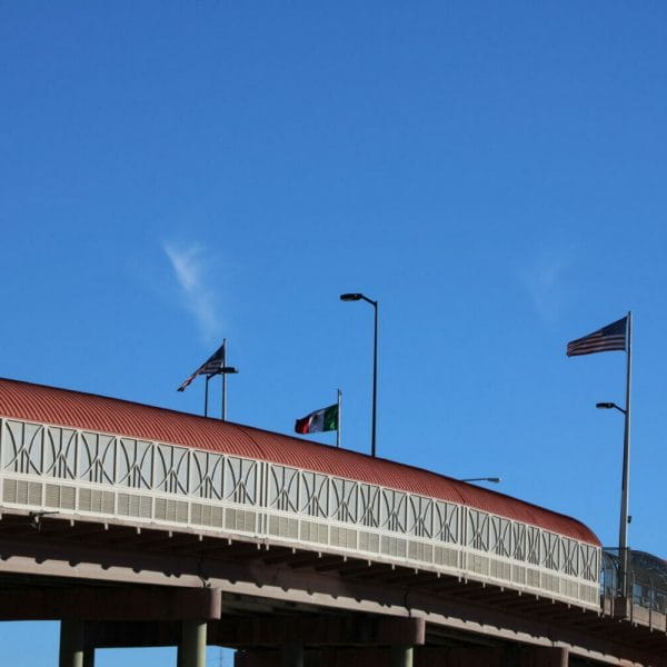 US Mexico Border Bridge