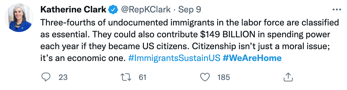 Katherine Clark Tweet